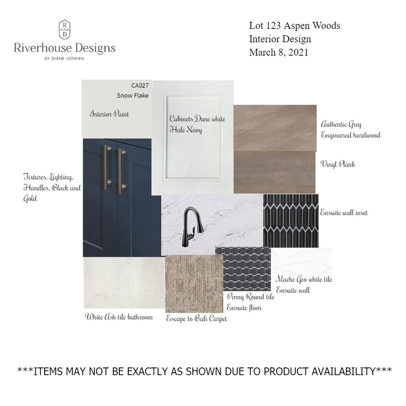 Lot 123 interior design board Mood Board by Riverhouse Designs on Style Sourcebook