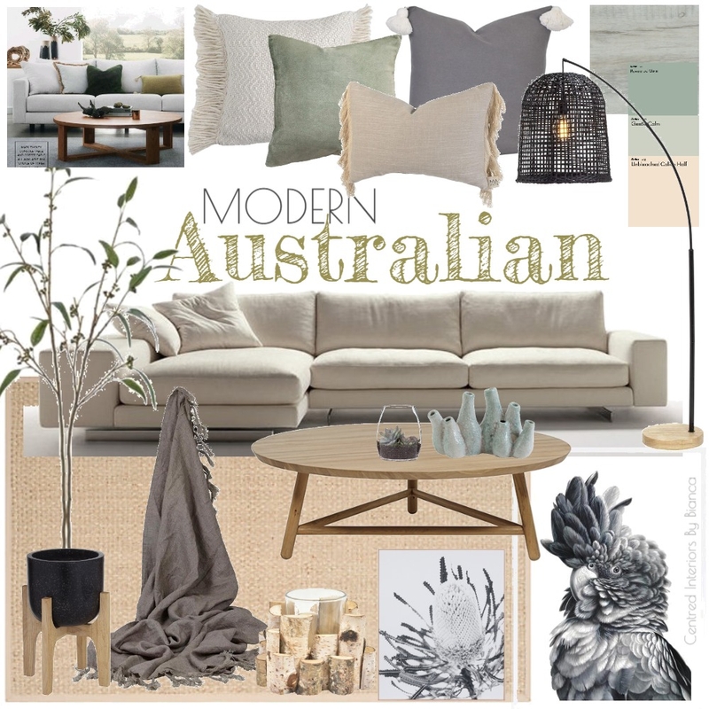 Modern Australian Mood Board by Centred Interiors on Style Sourcebook