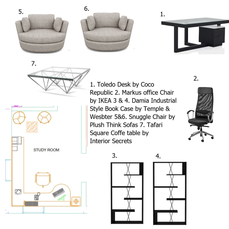 Study Room Mood Board by shahsyedsohail on Style Sourcebook