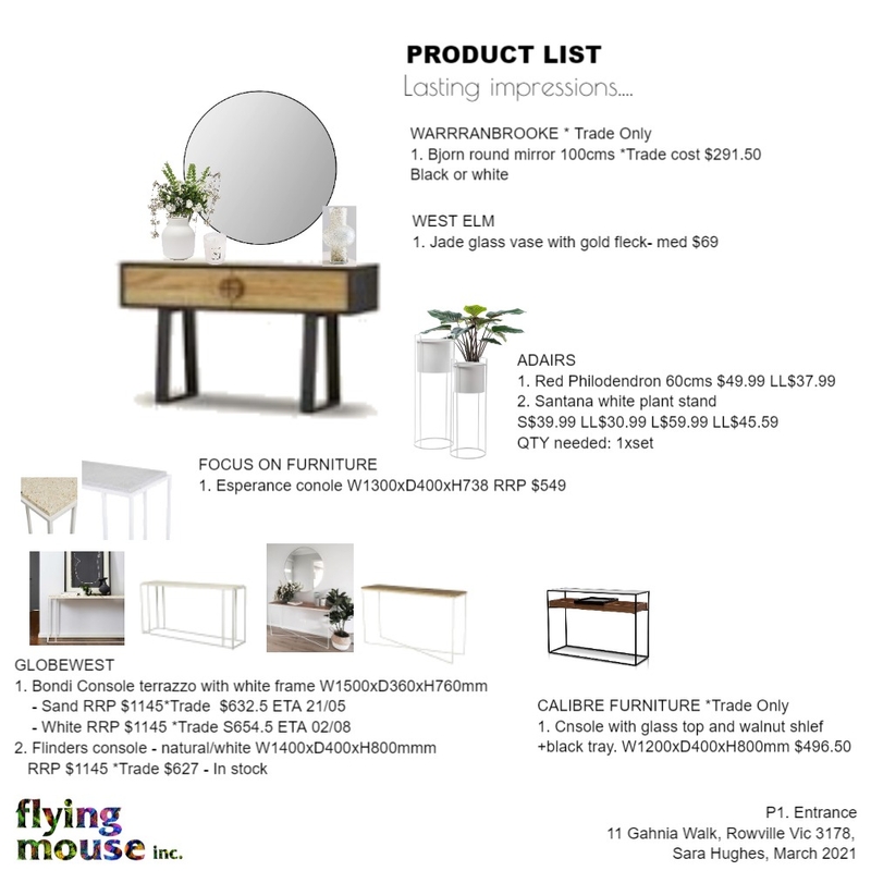 Sara- Product list entrance Mood Board by Flyingmouse inc on Style Sourcebook