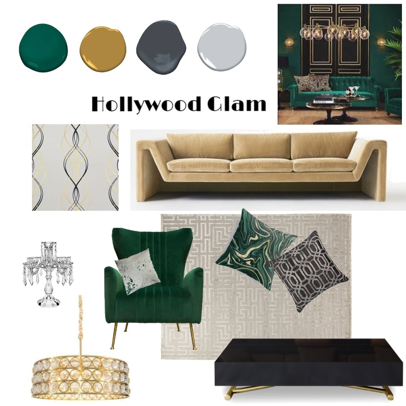 Hollywood Glam Mood Board by cmac44 on Style Sourcebook