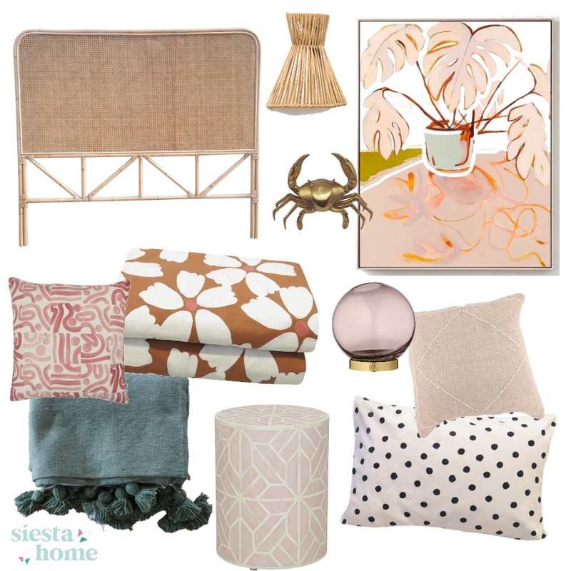 Boho Bedroom Mood Board by Siesta Home on Style Sourcebook