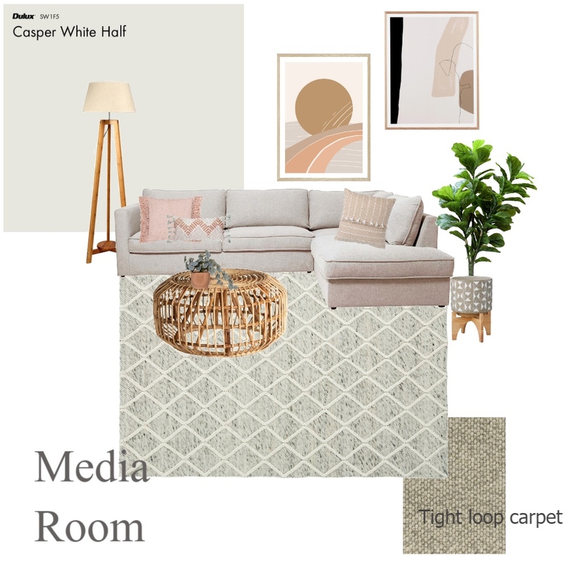 Media Room Mood Board by Tash Walker on Style Sourcebook