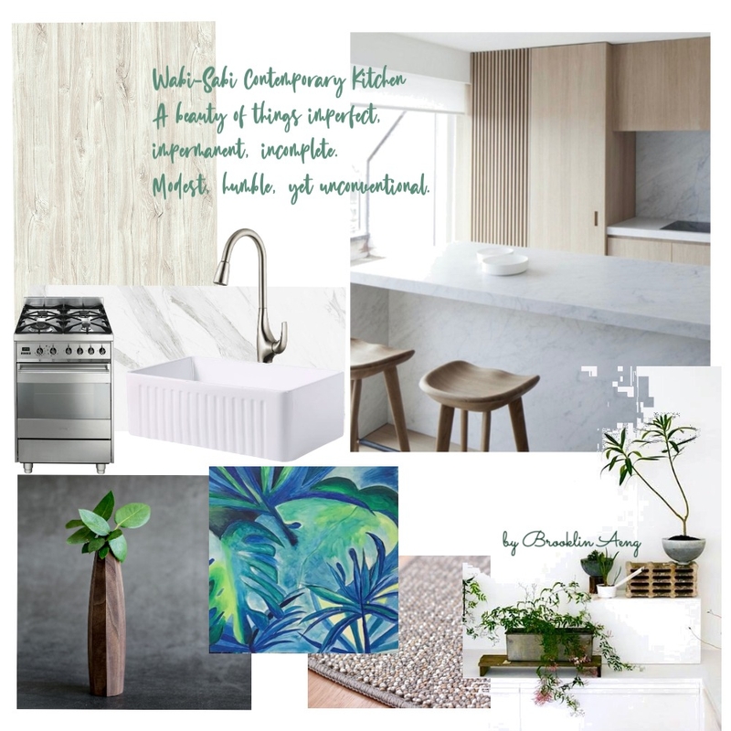 Wabi Sabi Kitchen Mood Board by brooklinaeng on Style Sourcebook