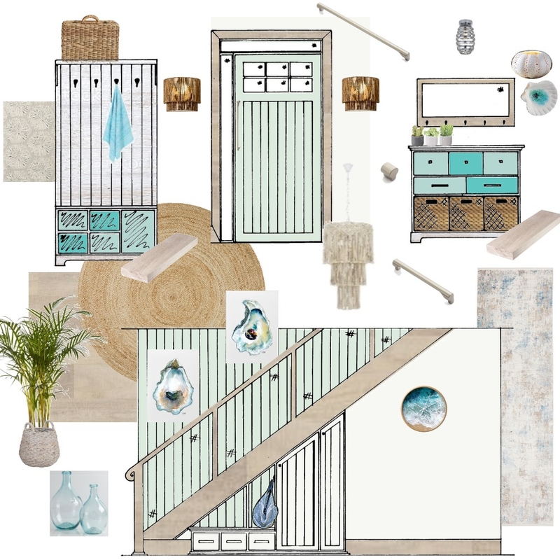 Coastal Entry & Stairway Mood Board by CY_art&design on Style Sourcebook