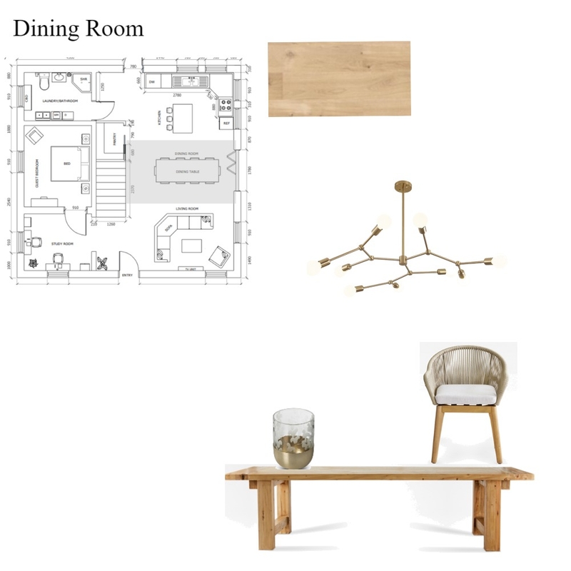 Sample board Dining room Mood Board by dane on Style Sourcebook