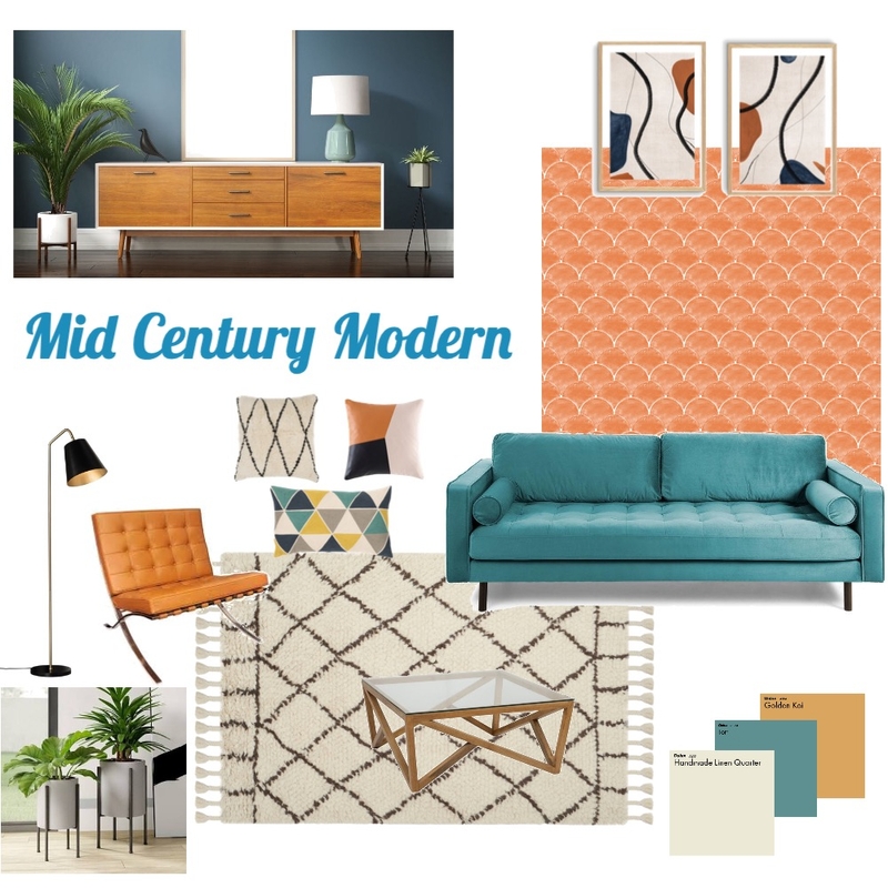 Mid Century Modern Mood Board by nat8835 on Style Sourcebook
