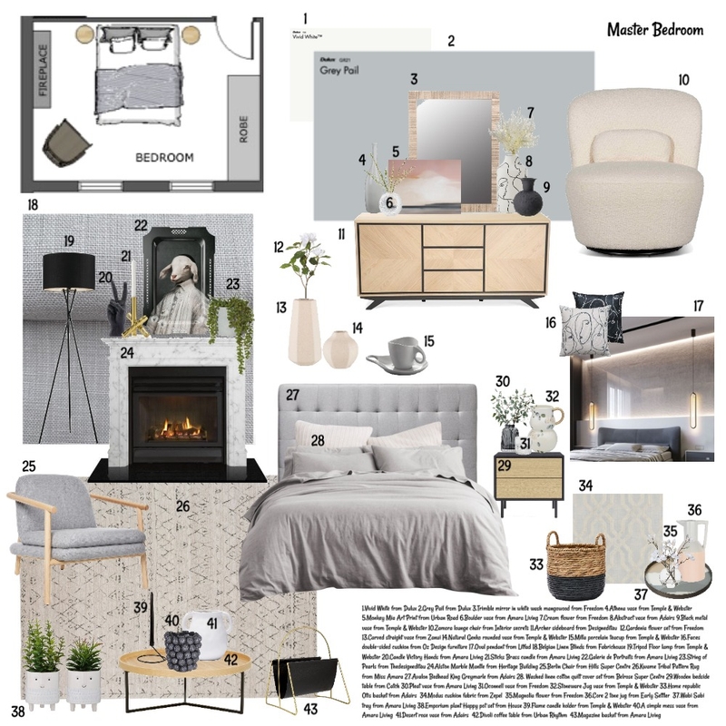 Master Bedroom Mood Board by dariastudios on Style Sourcebook