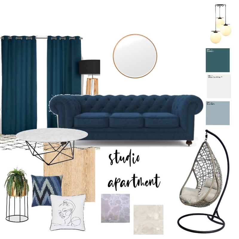 studio apartment Mood Board by preksha on Style Sourcebook