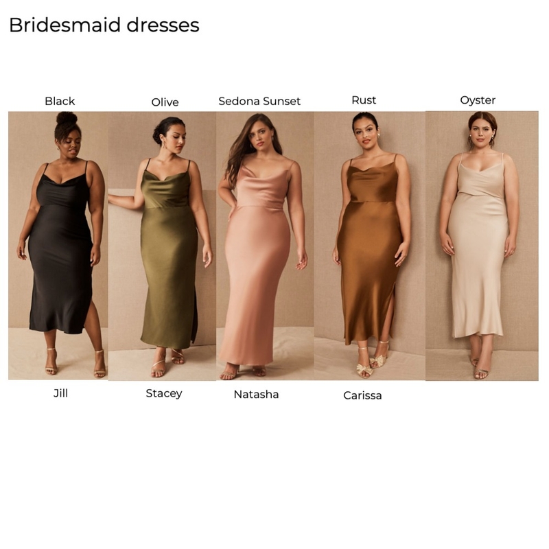 Bridesmaid dresses Mood Board by LC Design Co. on Style Sourcebook
