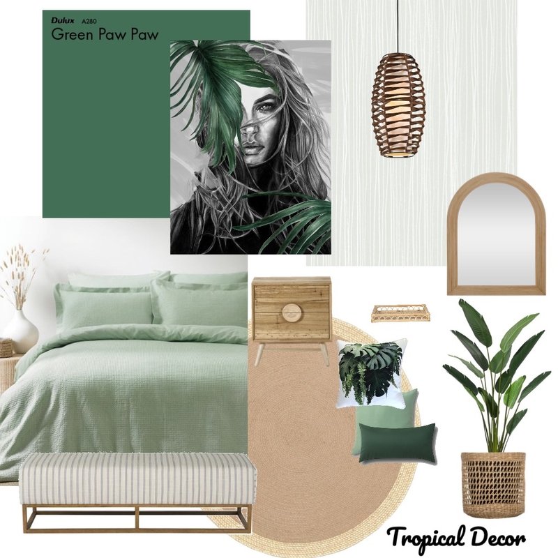 Tropical Chique Mood Board by Gizelle Mouro on Style Sourcebook