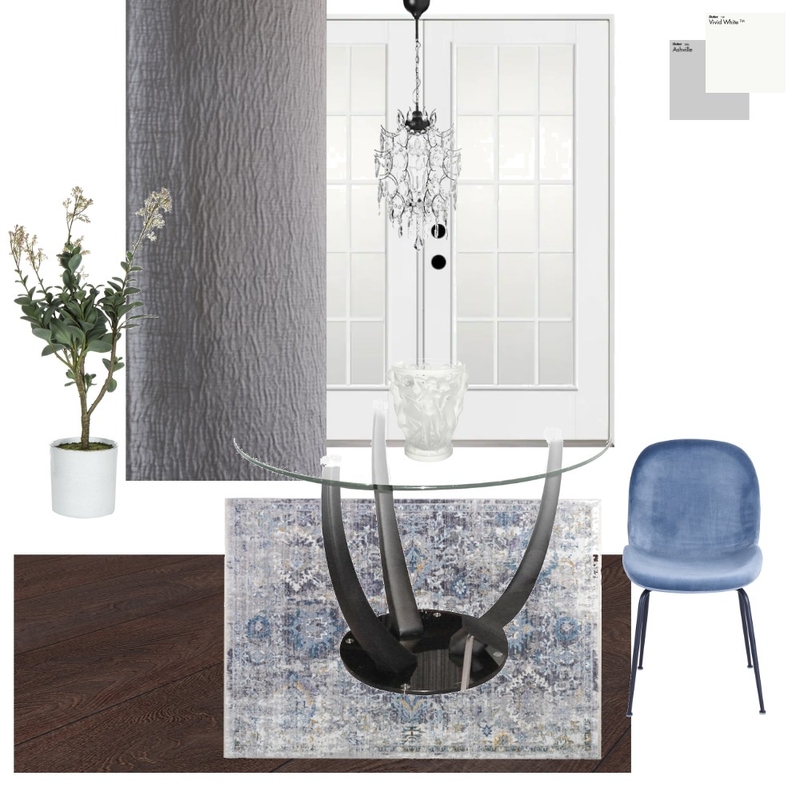 Accented Achromatic Dining Room Mood Board by Farida Nassar Interiors on Style Sourcebook