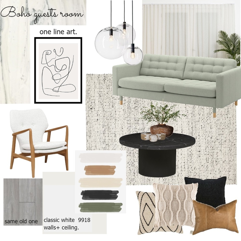boho guests room Mood Board by lenazanbaqi on Style Sourcebook