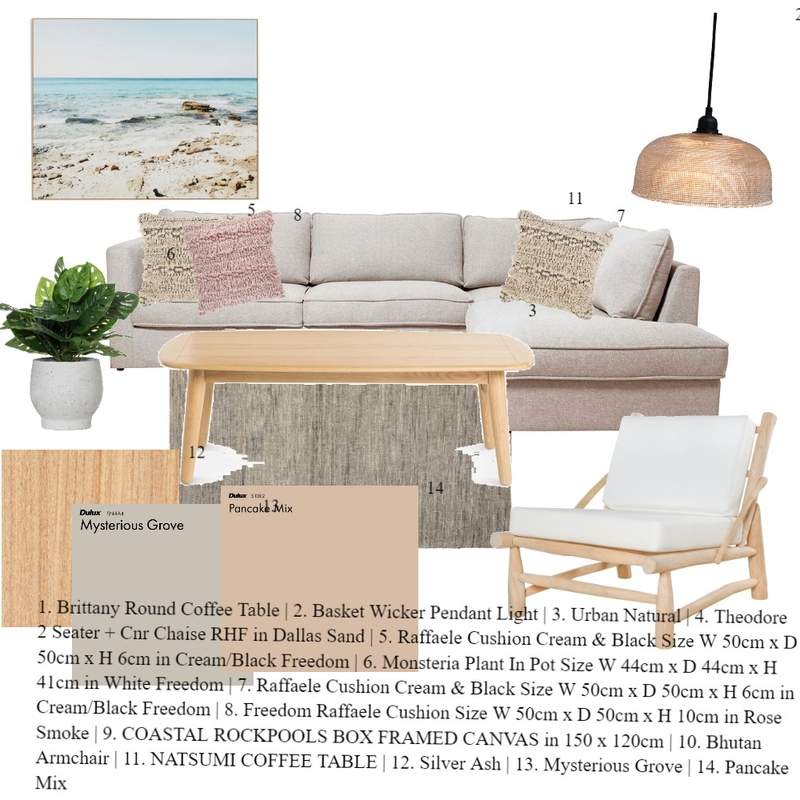 Boho/Beachy Lounge Mood Board by cur0011 on Style Sourcebook