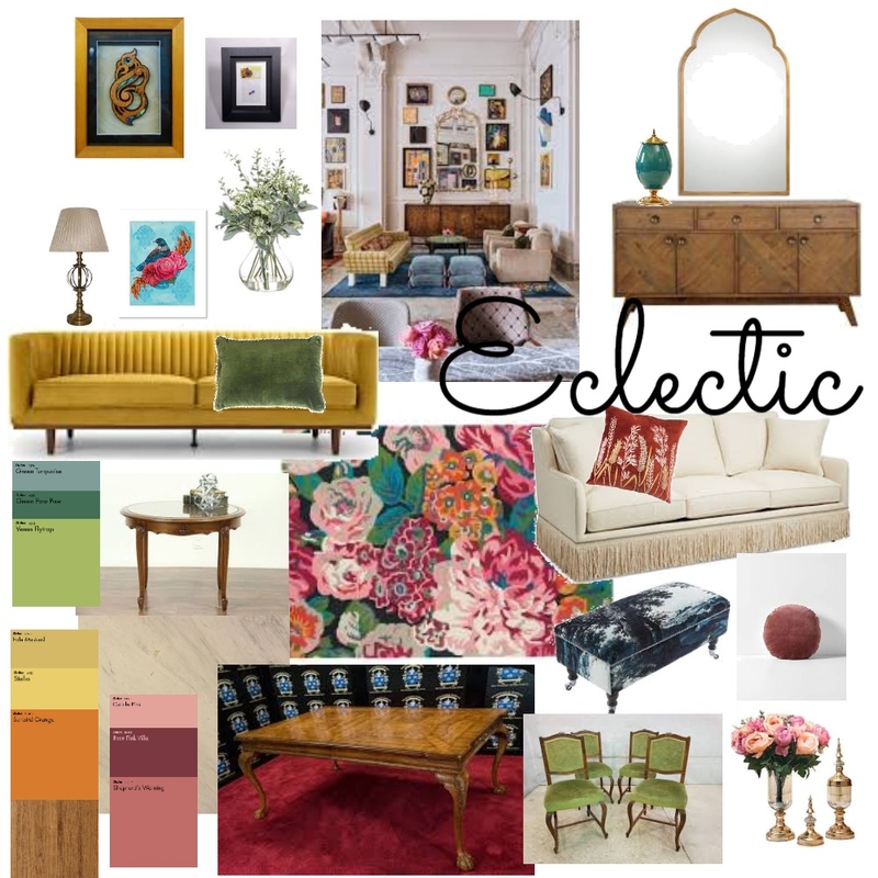Eclectic Mood Board by Danielle Sinclair on Style Sourcebook