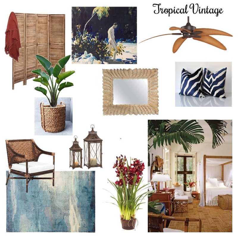 Tropical Vintage Mood Board by SuniDesign on Style Sourcebook