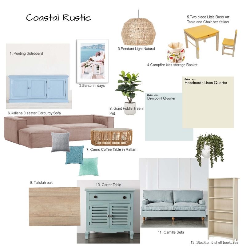 Coastal Mood Board by Christine Florens on Style Sourcebook
