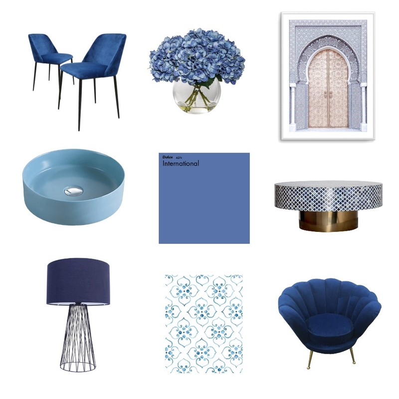 Blue Mood Board by Evolution Design on Style Sourcebook