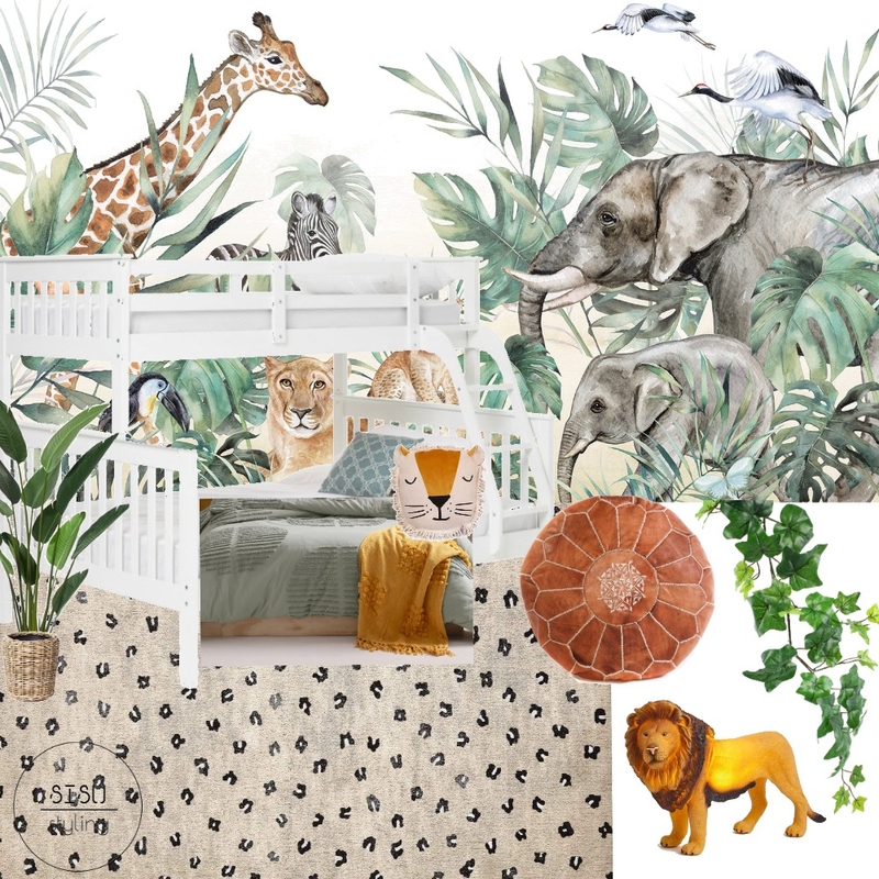 jungle boys room Mood Board by Sisu Styling on Style Sourcebook