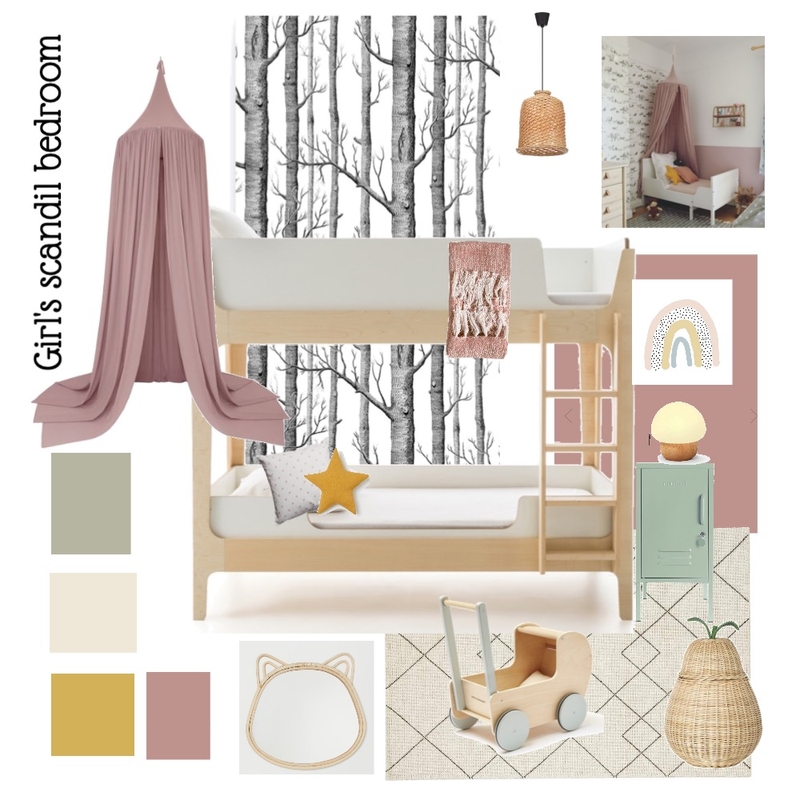 girls bedroom Mood Board by Caroline Dadswell on Style Sourcebook