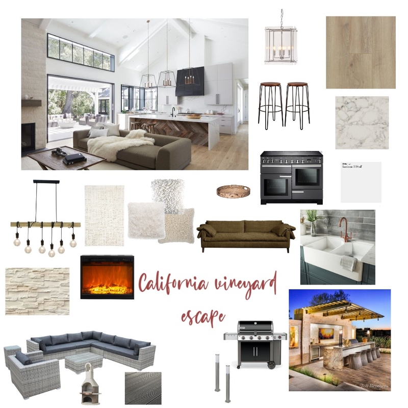 California vineyard escape Mood Board by Polly's Perfect Spaces on Style Sourcebook