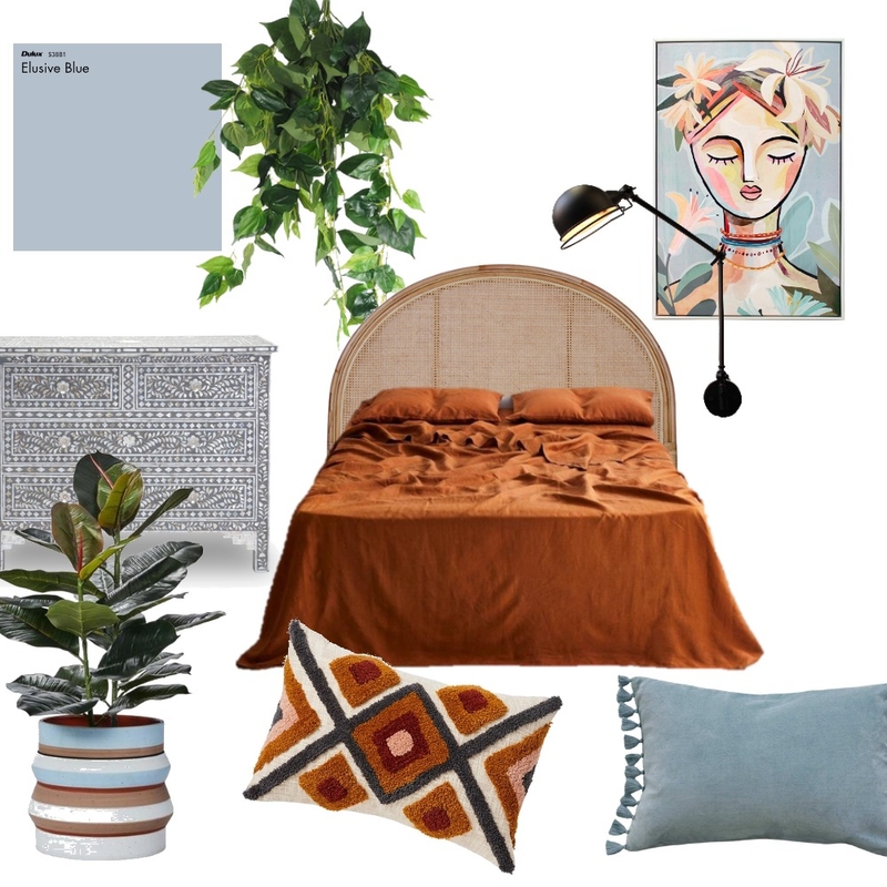 rust and blue Mood Board by Lili on Style Sourcebook