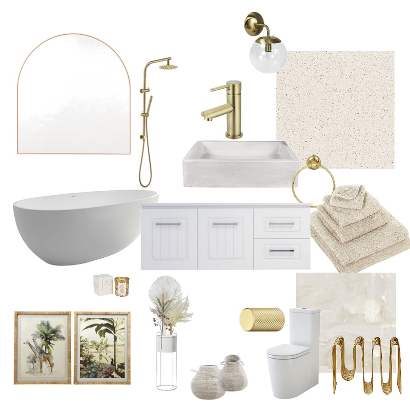 Gold Bathroom Mood Board by graceinteriors on Style Sourcebook