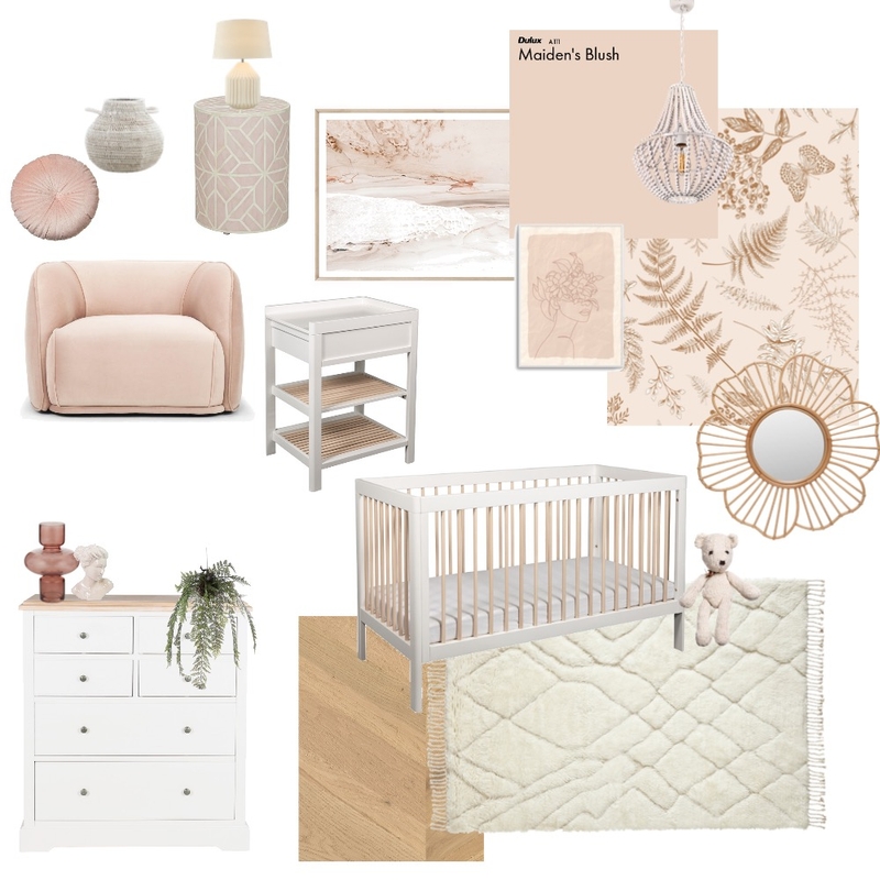 Baby girl nursery Mood Board by graceinteriors on Style Sourcebook