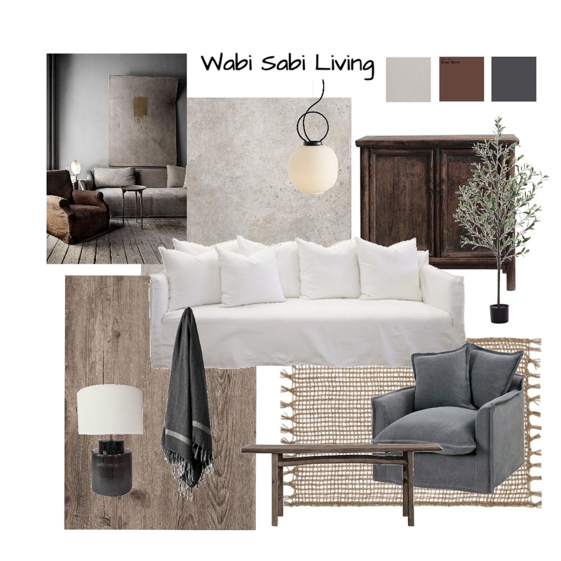 Module 3 Wabi Sabi Mood Board by Bastin Interiors on Style Sourcebook