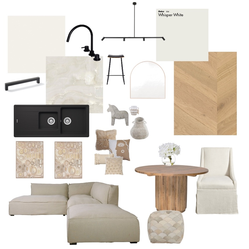 Living, Dining, Kitchen Mood Board by graceinteriors on Style Sourcebook