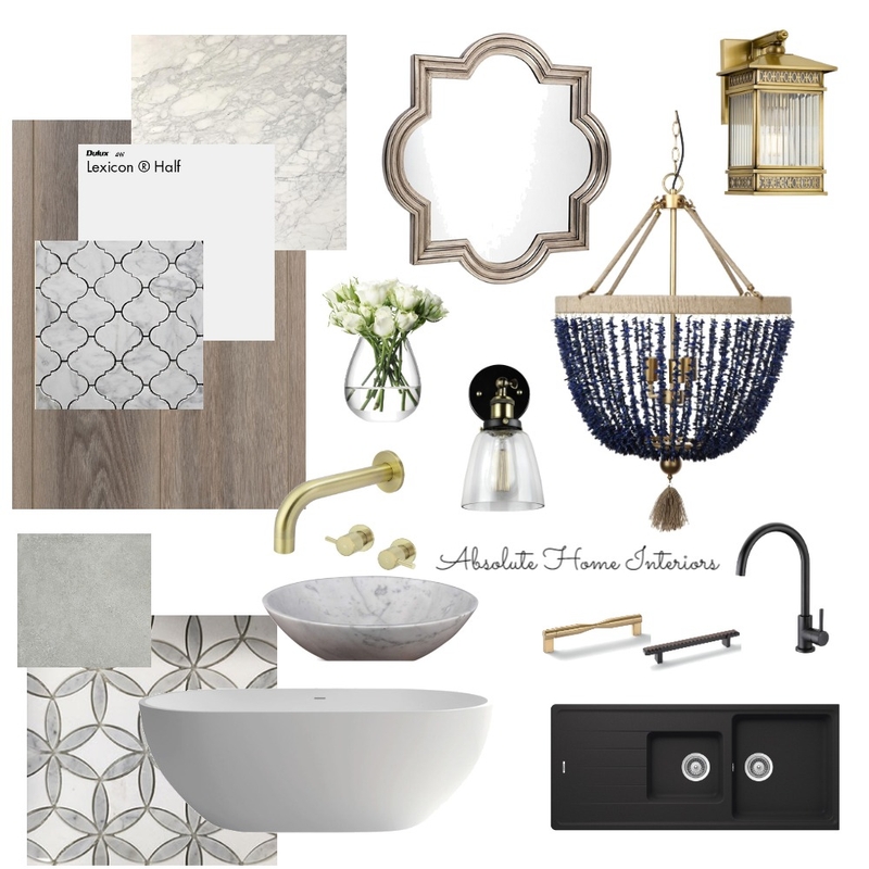 Lux Hamptons Mood Board by Absolute Home Interiors on Style Sourcebook