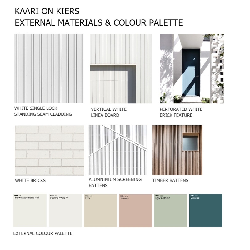 Kaari on Kiers - Materials and Colour Palette Mood Board by hemko interiors on Style Sourcebook