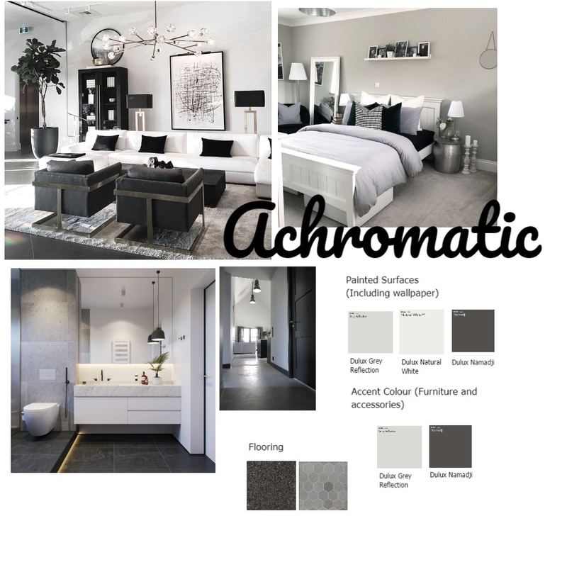 Achromatic Mood Board by sekelebr@gmail.com on Style Sourcebook