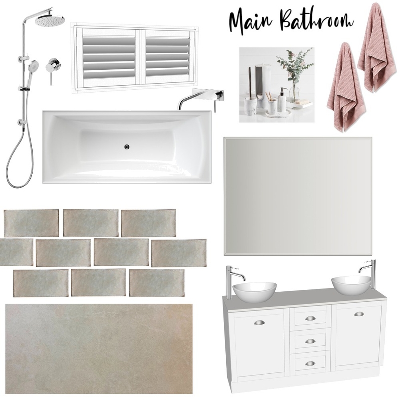 MAIN BATHROOM Mood Board by MADDYANN on Style Sourcebook