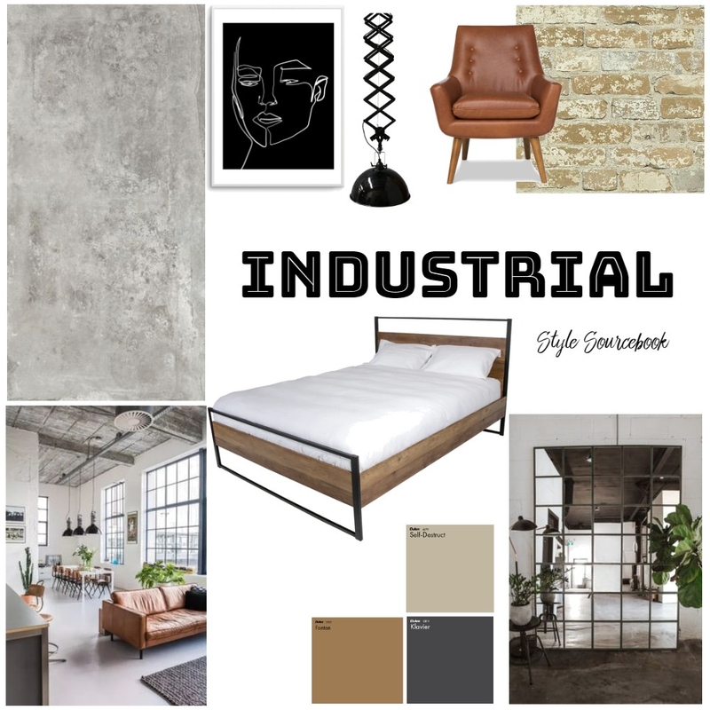 Industrial Mood Board by alicegumbley on Style Sourcebook