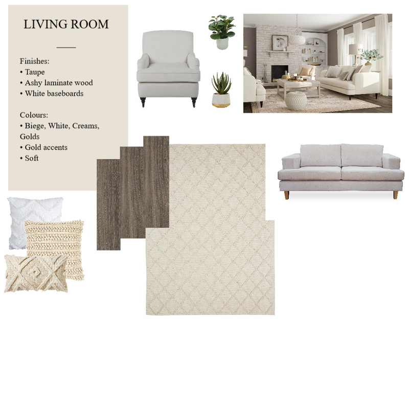 Chic Living Room Mood Board by Alida MacKay on Style Sourcebook
