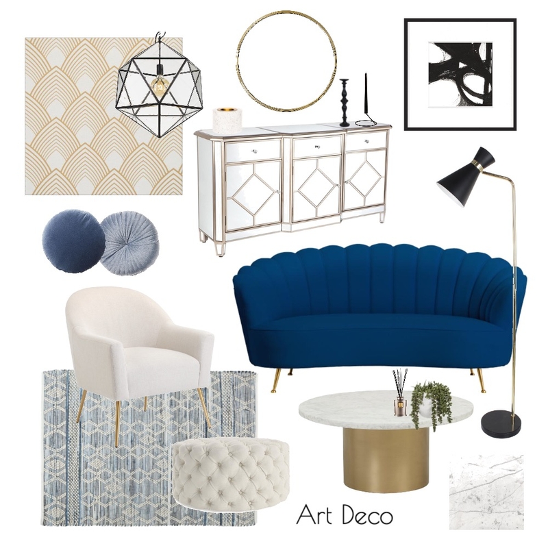 Art Deco Mood Board by Nicole Wrigley on Style Sourcebook