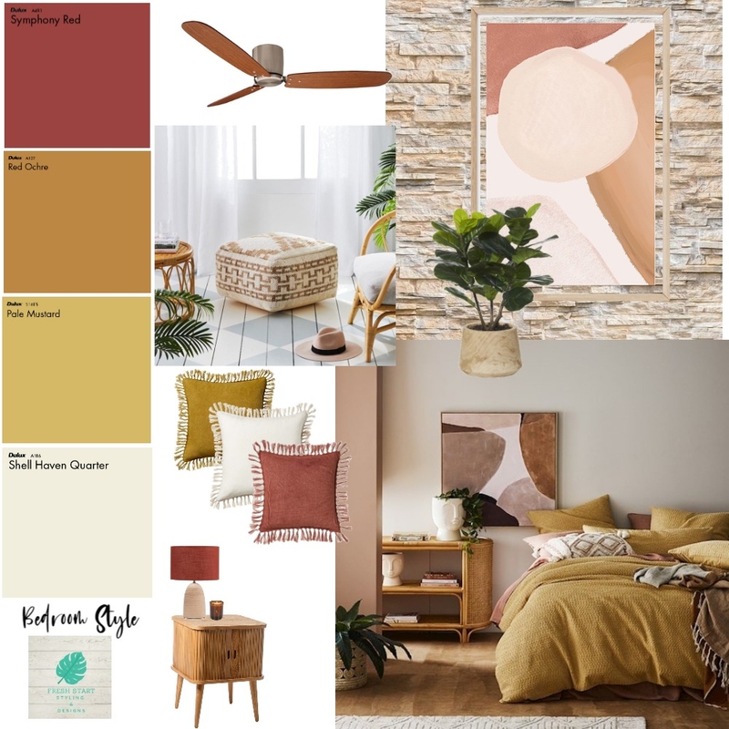 Bedroom Style Mood Board by Fresh Start Styling & Designs on Style Sourcebook