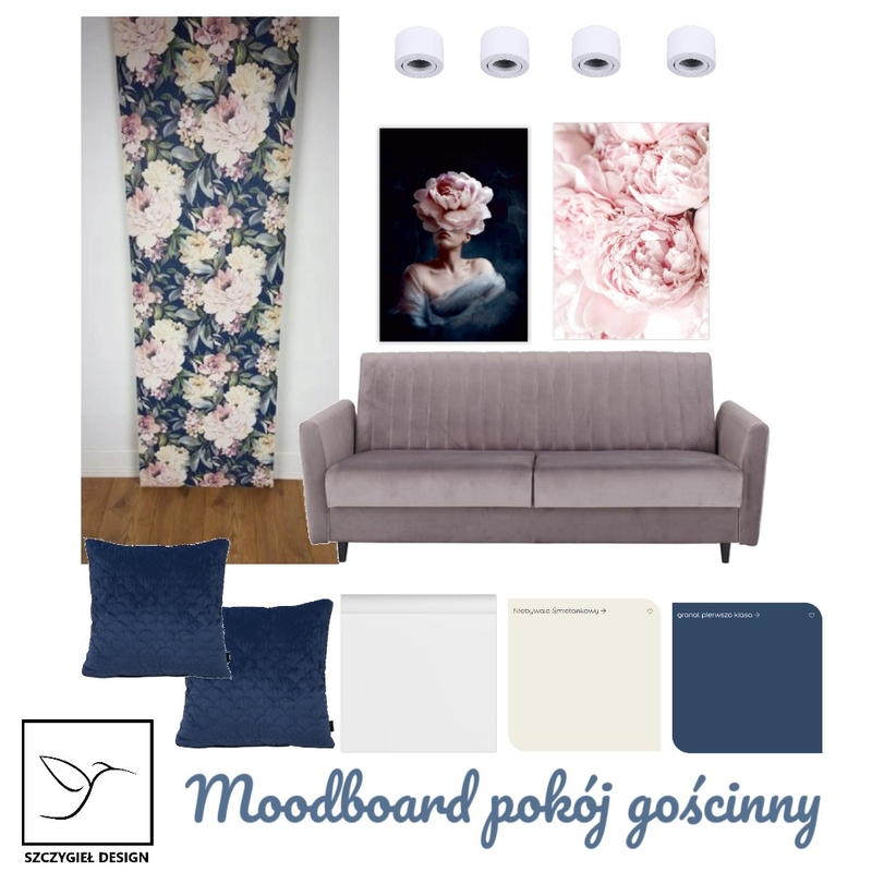 Moodboard pokój gościnny Mood Board by SzczygielDesign on Style Sourcebook