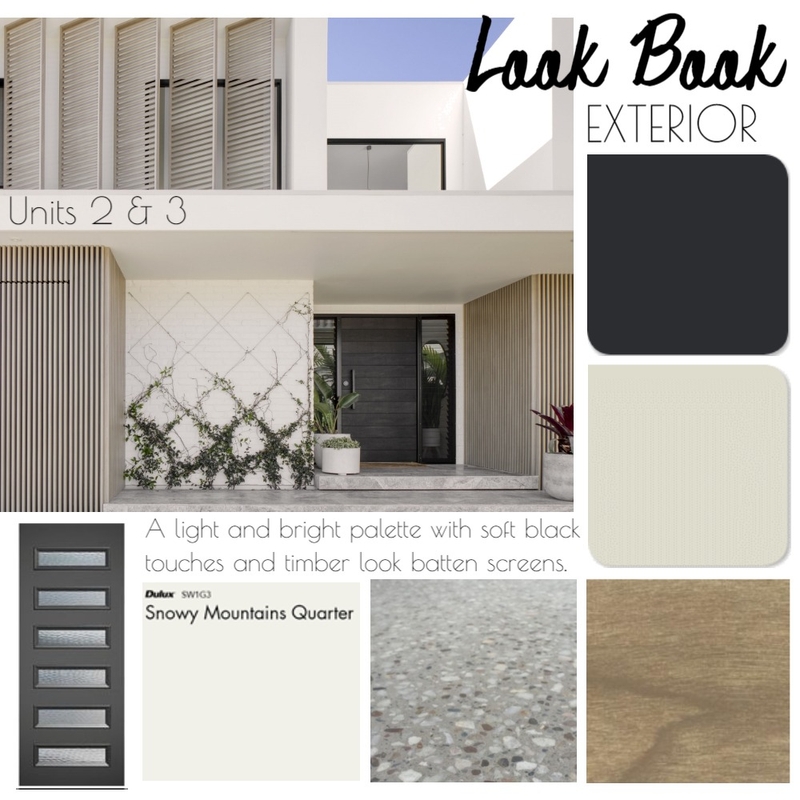 TOWNHOUSE LOOK BOOK EXTERIOR Mood Board by Willowmere28 on Style Sourcebook