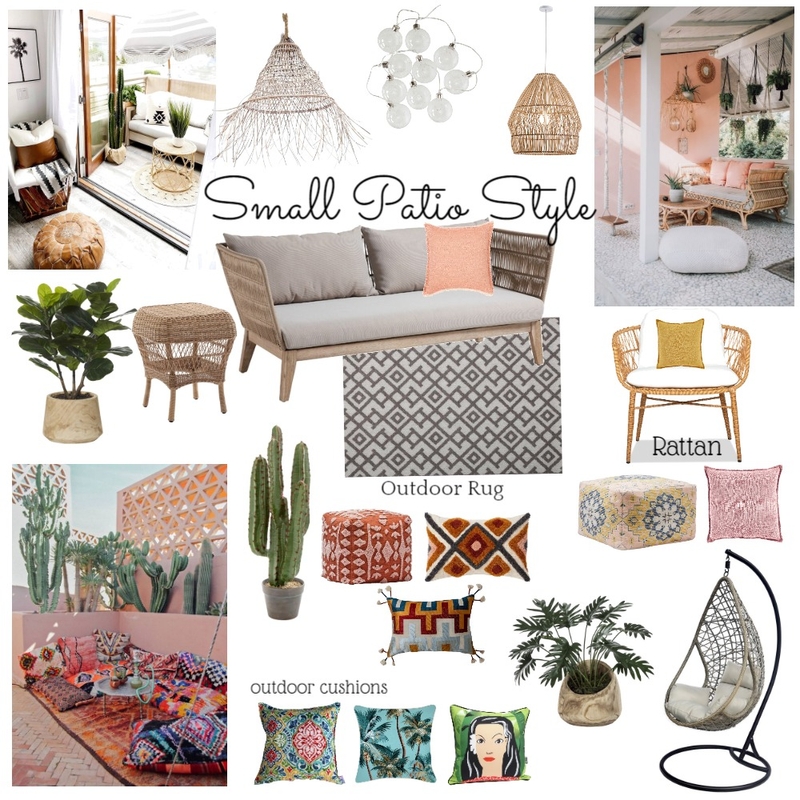 Small Patio Style Mood Board by Lisa Olfen on Style Sourcebook