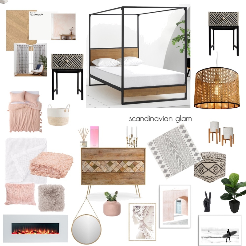 scandinavian bedroom Mood Board by rakhi on Style Sourcebook
