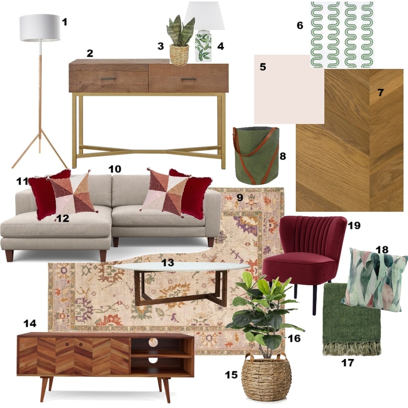 Complementary Living Room Mood Board by Linsey on Style Sourcebook