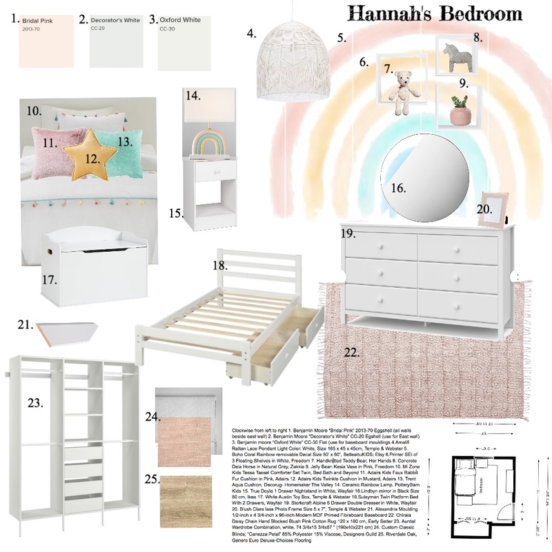 Hannahs bedroom Mood Board by kcogden on Style Sourcebook