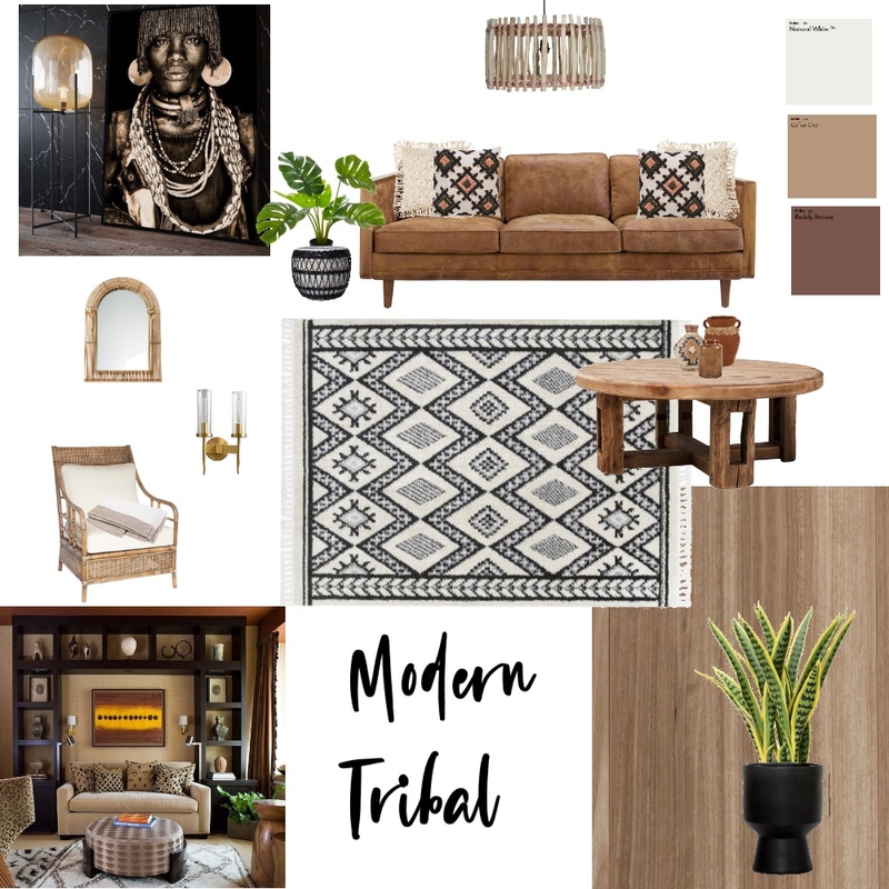 Modern Tribal Mood Board by KirstenK on Style Sourcebook