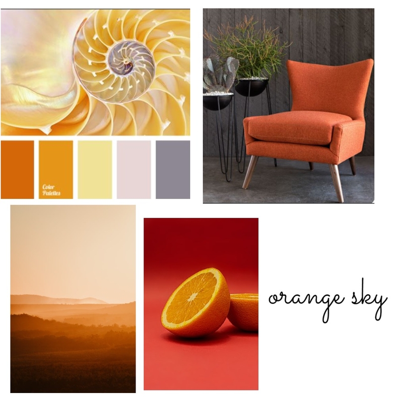 orange sky Mood Board by Roshini on Style Sourcebook