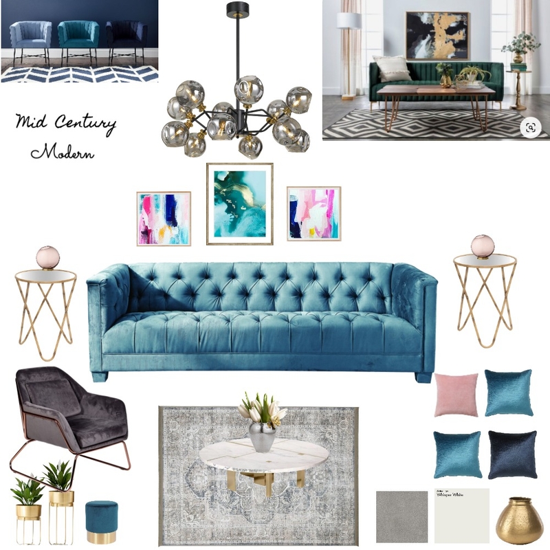 mid century modern final 1 Mood Board by shailja on Style Sourcebook