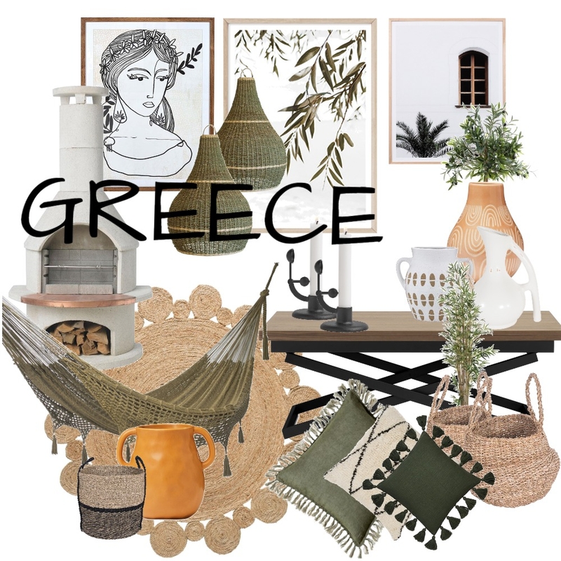 GREEK INSPO Mood Board by WHAT MRS WHITE DID on Style Sourcebook