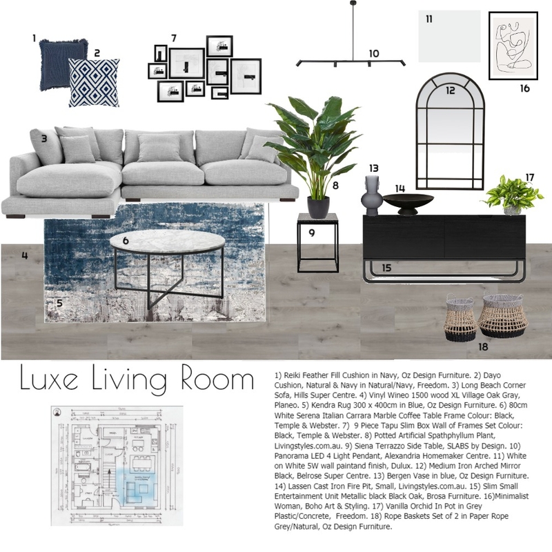 Living room assignment 9 Mood Board by Michelle Green on Style Sourcebook