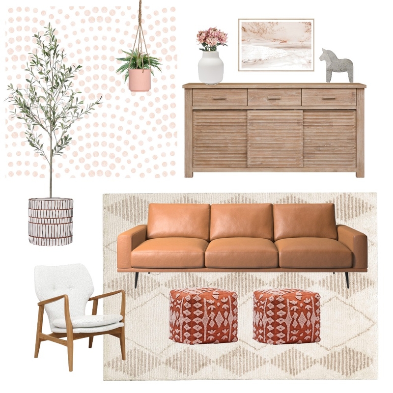Blush Living Space Mood Board by guiltfreedecor on Style Sourcebook